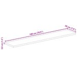 vidaXL Dessus de table 180x20x3 8cm rectangulaire bois massif récupéré