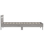 vidaXL Cadre de lit sans matelas avec tête de lit 100x200 cm