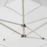 vidaXL Tente de réception pliable avec parois Aluminium 3x3 m Blanc