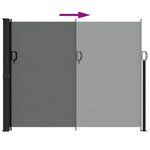 vidaXL Auvent latéral rétractable anthracite 160x300 cm