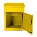 Boîte à colis moyenne 1 porte Jaune à accès frontal Acier galvanisé SMART PARCEL BOX®