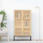 vidaXL Buffet haut 70x35x125 cm bois d'ingénierie