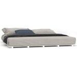 vidaXL Cadre de lit sans matelas blanc 180x200 cm bois massif de pin