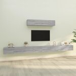 vidaXL Ensemble de meubles TV 6 Pièces Sonoma gris Bois d'ingénierie