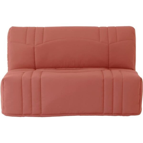Banquette BZ - Tissu 100  Coton terracotta - Couchage 140 x 190 cm