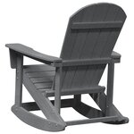 vidaXL fauteuil à bascule Adirondack gris clair 73.5x92x90 cm HDPE