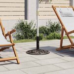 vidaXL Socle de parasol Bronze 12 kg 48 cm Fonte