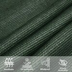vidaXL Voile d'ombrage 160 g/m² Vert foncé 2x3 m PEHD