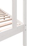 vidaXL Cadre de lit Blanc Bois de pin massif 90x200 cm