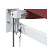 vidaXL Auvent rétractable automatique bordeaux 350x250 cm