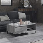 vidaXL Table basse Sonoma gris 90x60x35 cm Aggloméré