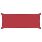vidaXL Voile d'ombrage 160 g/m² Rouge 2x4 5 m PEHD