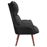 Fauteuil Relaxant vidaXL Noir en Cuir Synthétique