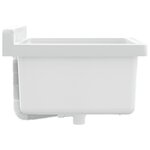 vidaXL Lavabo pour montage murale blanc 40x40x24 cm résine