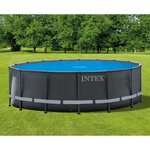 Intex Couverture solaire de piscine bleu 470 cm polyéthylène