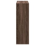 vidaXL Bibliothèque chêne marron 102x32x102 cm bois d'ingénierie