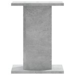 vidaXL Supports pour plantes 2 Pièces gris béton bois d'ingénierie