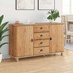 vidaXL Vitrine "ASKIM" 133 5x40x79 cm Bois de pin massif