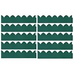 vidaXL Bordures de jardin 10 Pièces Vert 65x15 cm PP