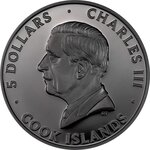 Pièce de monnaie en Argent 5 Dollars g 31.1 (1 oz) Millésime 2025 BUTTERFLY