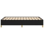 vidaXL Cadre de lit sans matelas noir 120x200 cm tissu