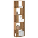 vidaXL Bibliothèque 5 niveaux chêne artisanal bois ingénierie