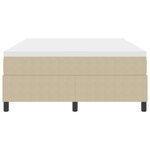 vidaXL Lit à ressorts avec Matelas Vert Clair Gris 140x200 cm Tissu en velours côtelé
