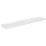 vidaXL Étagère murale flottante 4Pièces Blanc brillant 120x23 5x3 8cm MDF