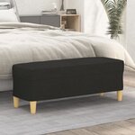 vidaXL Banc Noir 100x35x41 cm Tissu