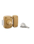 THIRARD - Verrou double entrée Corvette pour porte d'entrée  cylindre 45mm  acier  3 clés  époxy bronze