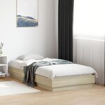 vidaXL Cadre de lit sans matelas avec lumières LED 75x190 cm