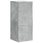 vidaXL Supports pour plantes 2 Pièces gris béton bois d'ingénierie