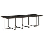 vidaXL Ensemble à manger de jardin et coussins 11 Pièces marron rotin