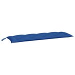 vidaXL Coussin de banc de jardin bleu royal 150x50x7 cm tissu oxford
