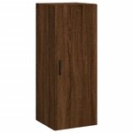 vidaXL Buffet haut Chêne marron 34 5x34x180 cm Bois d'ingénierie