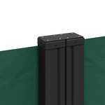 vidaXL Auvent latéral rétractable vert foncé 120x600 cm