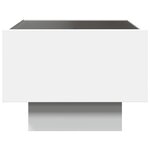 vidaXL Table d'appoint avec LED blanc 40x40x30 cm bois d'ingénierie