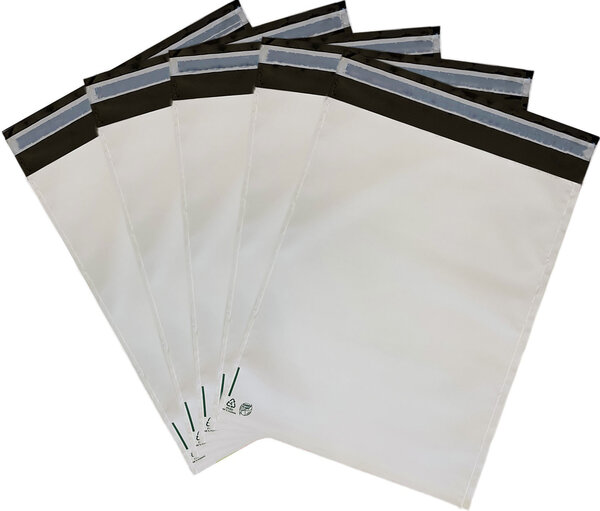 50 Enveloppes plastique opaques 80 microns N°4 - 335x410mm