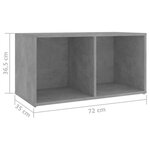 vidaXL Meubles TV 4 Pièces Gris béton 72x35x36 5 cm Bois d'ingénierie