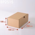 Lot de 25 Boîtes postales brunes 250x150x100 mm