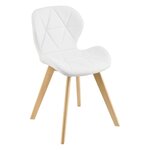 Lot de 6 chaises similicuir 81 x 57 x 49 cm blanc 03_0006790