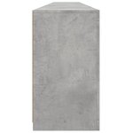 vidaXL Buffet avec lumières LED gris béton 283x37x67 cm