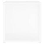 vidaXL Table d'appoint Blanc 33x33x34 5 cm Aggloméré
