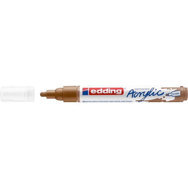 Marqueur acrylique moyen 5100 noisette 2-3 mm x 10 EDDING