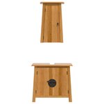 vidaXL Ensemble de meubles de salle de bain 2 Pièces bois de pin massif