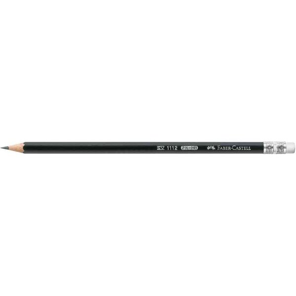 Crayon papier 111 hexagonal bout gomme hb x 12 faber-castell