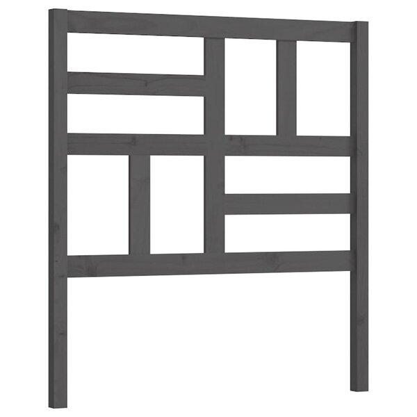 vidaXL Tête de lit Gris 106x4x104 cm Bois massif de pin