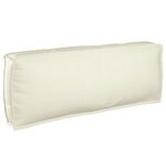 vidaXL Coussin de palette pour dossier crème 120x40x12 cm en tissu Oxford
