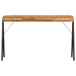 Bureau table meuble travail informatique table à écrire bois de manguier massif 118 cm 0502085