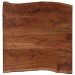 vidaXL Table basse avec bord naturel 60x60x40 cm Bois d'acacia massif